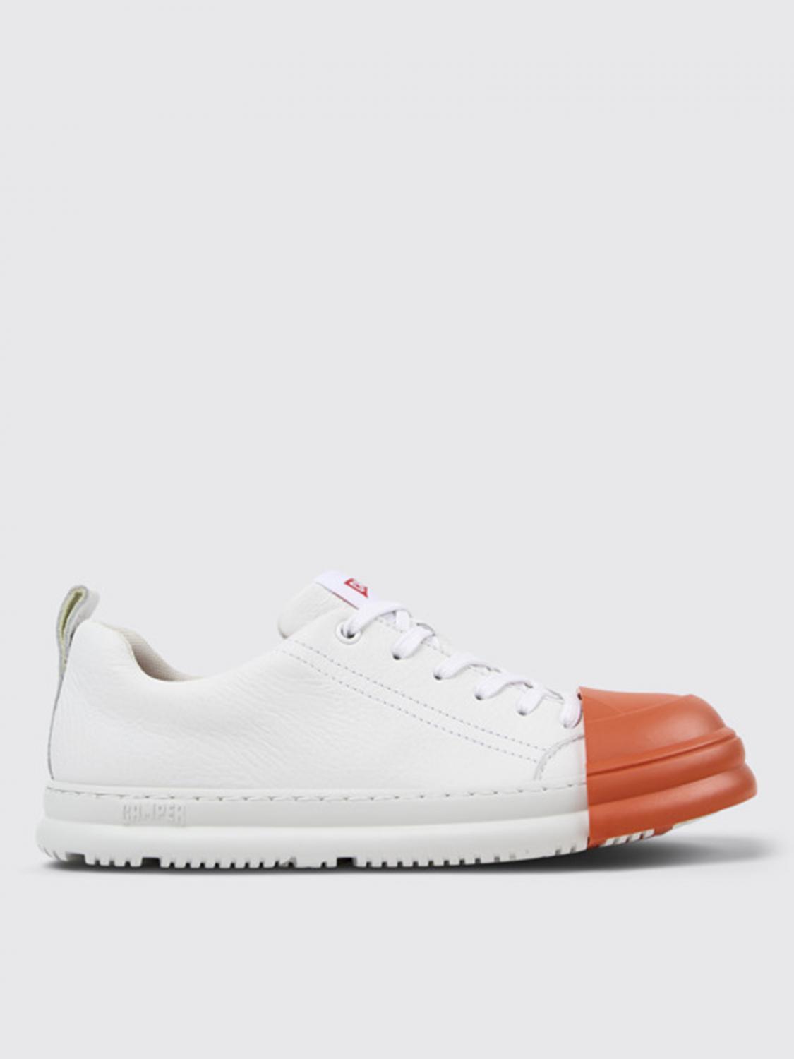 Camper Junction Runner Leather Sneakers In Weiss