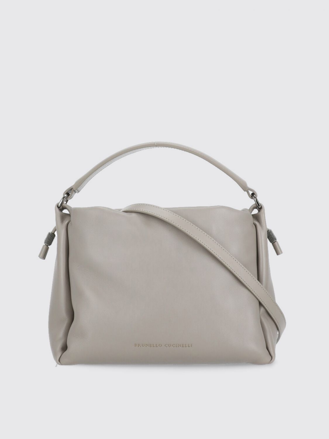 Shop Brunello Cucinelli Crossbody Bags  Woman Color Grey