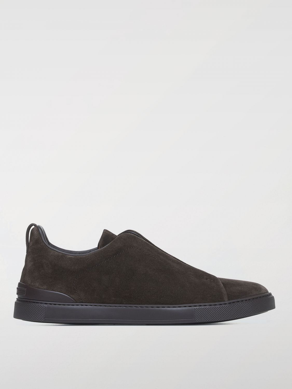 Shop Zegna Sneakers  Men Color Brown In Braun