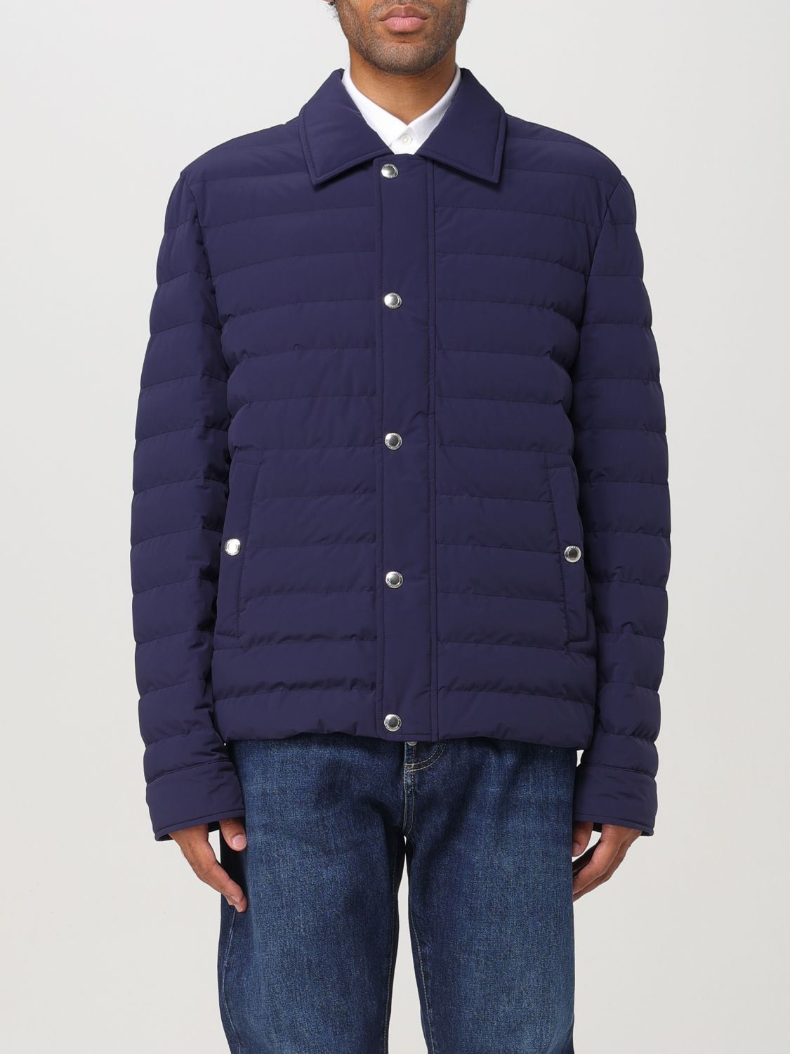 Shop Brunello Cucinelli Jacket  Men Color Blue In Blau