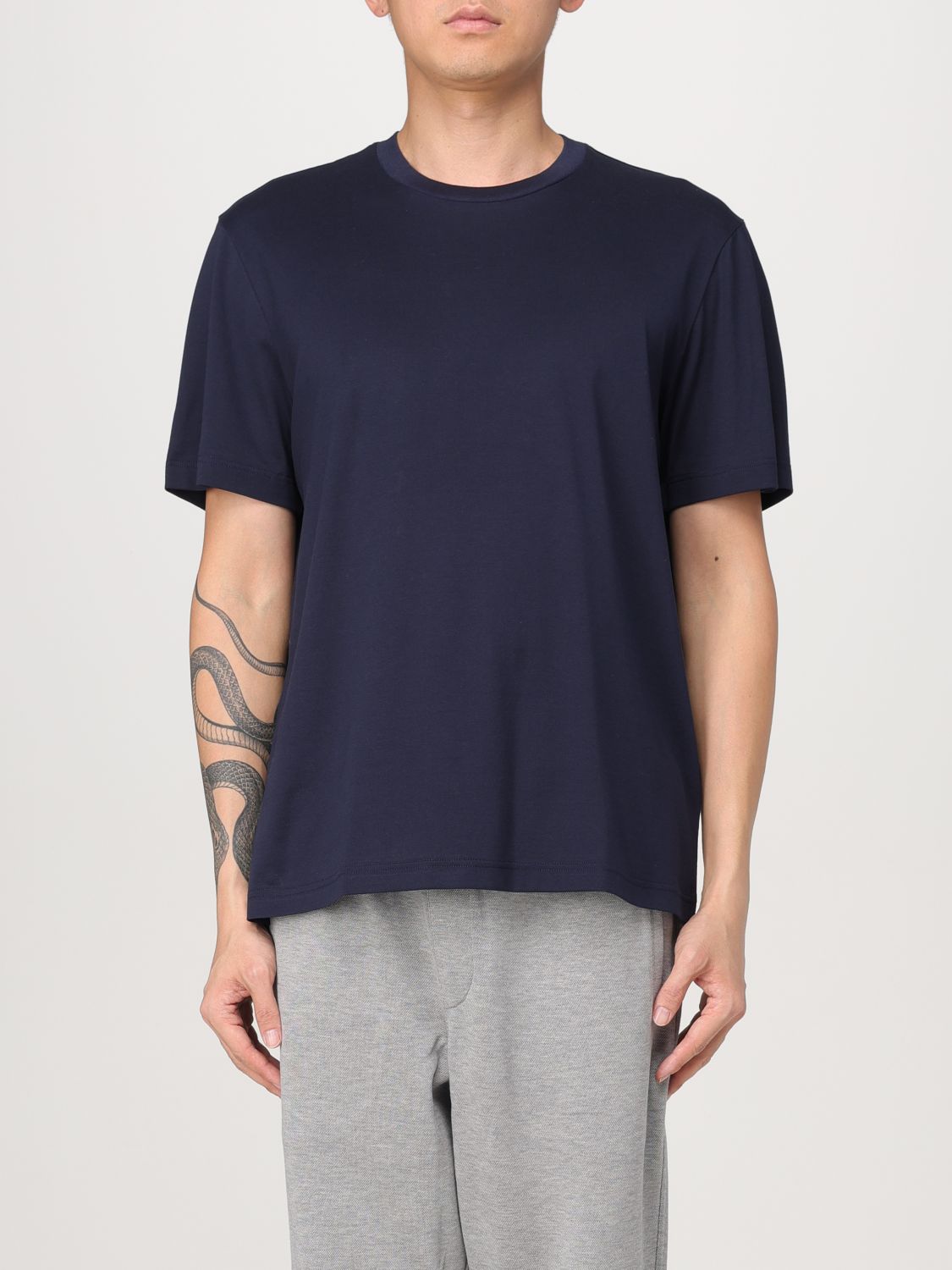 BRIONI T-SHIRT BRIONI MEN COLOR BLUE G08980009