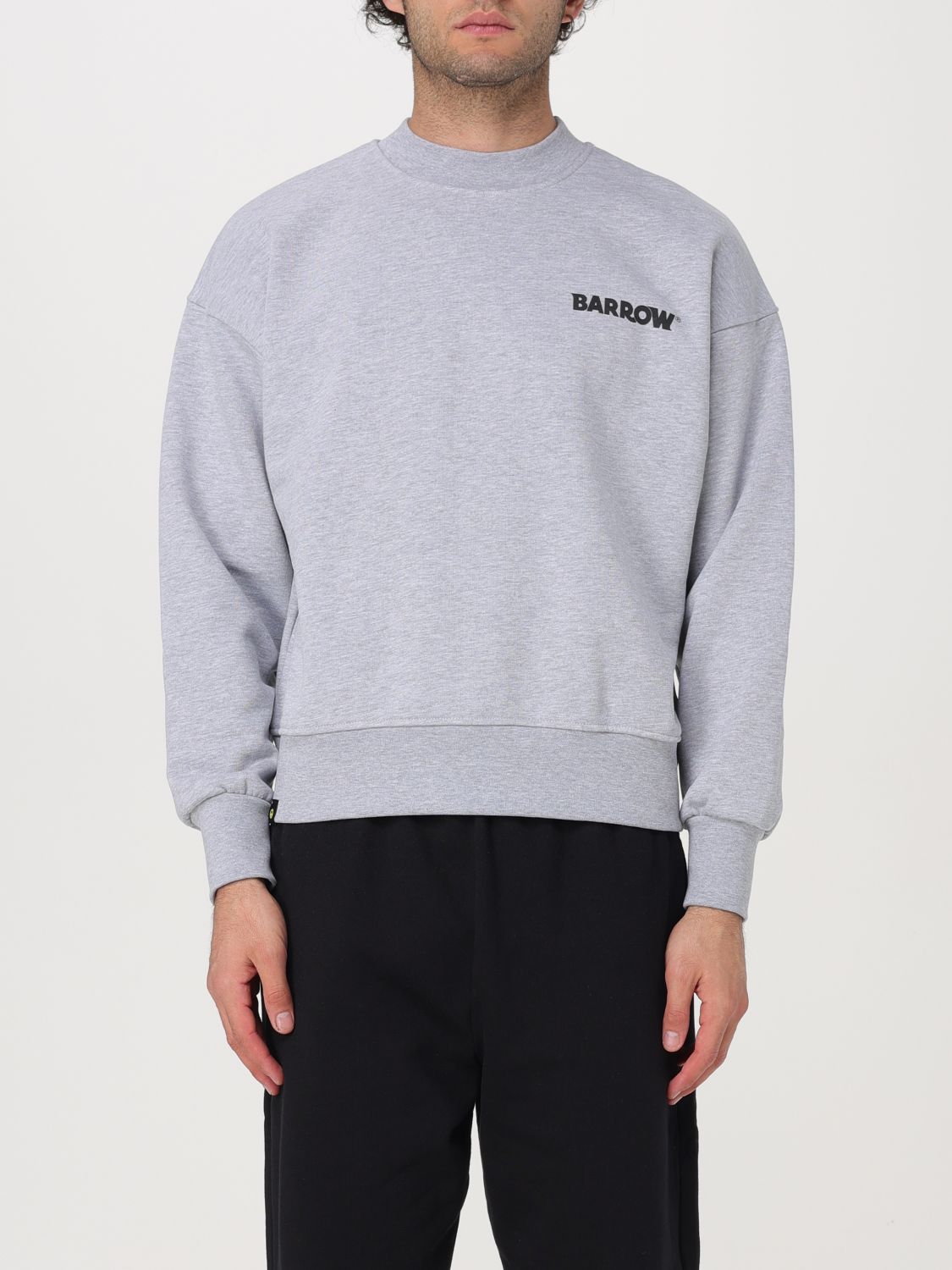 Shop Barrow Sweatshirt  Men Color Grey In Grau