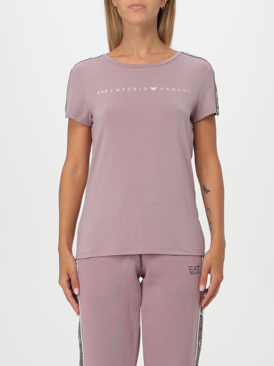 Ea7 T-shirt  Woman Color Violet In Violett