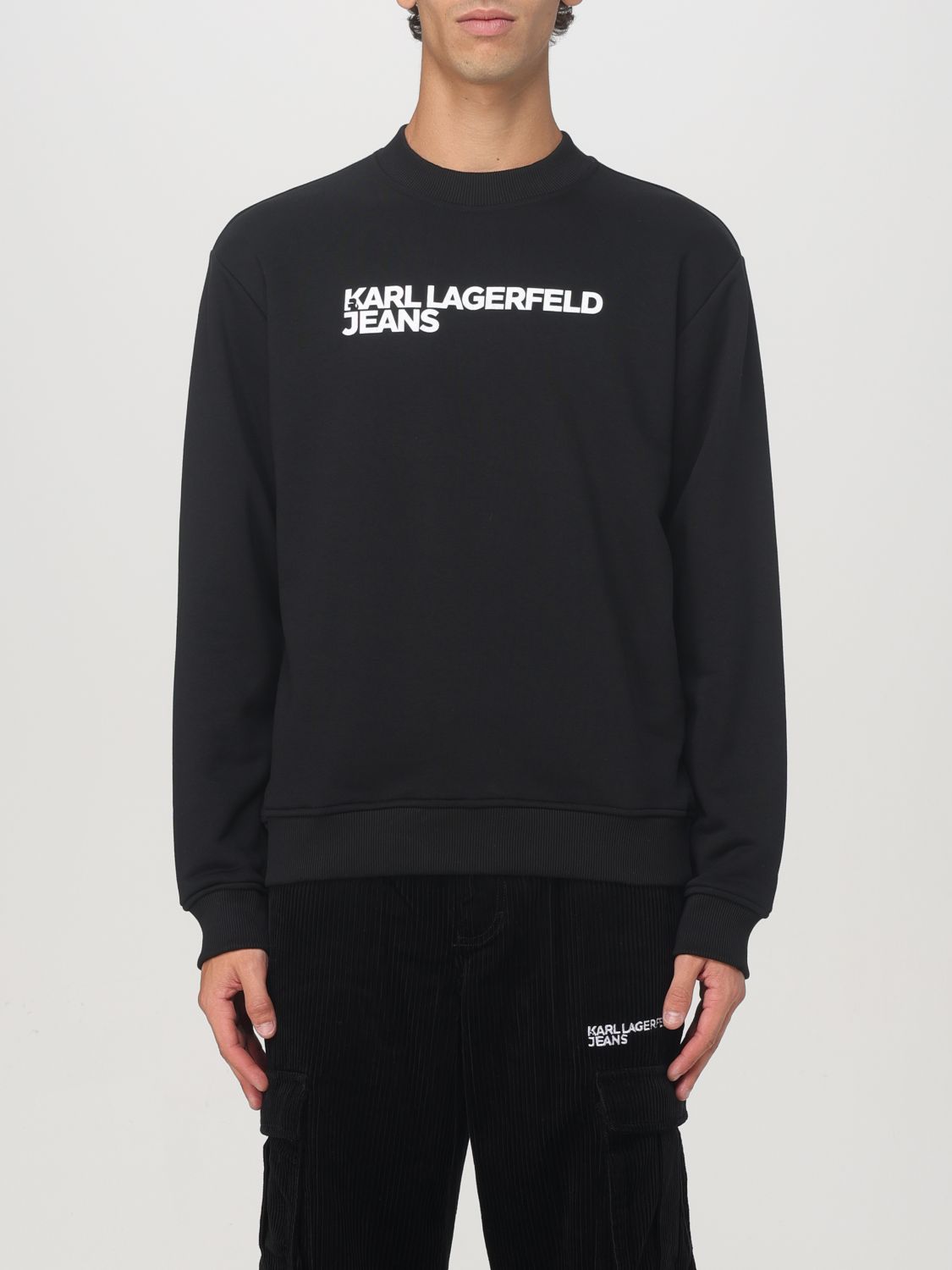 Shop Karl Lagerfeld Sweater  Men Color Black In Schwarz