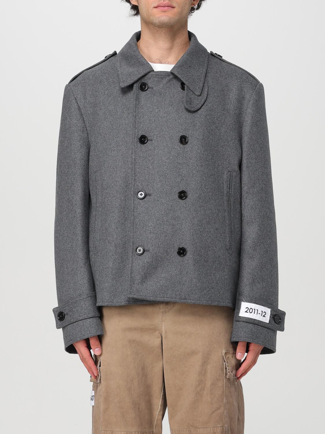 Shop Dolce & Gabbana Coat  Men Color Grey In Grau