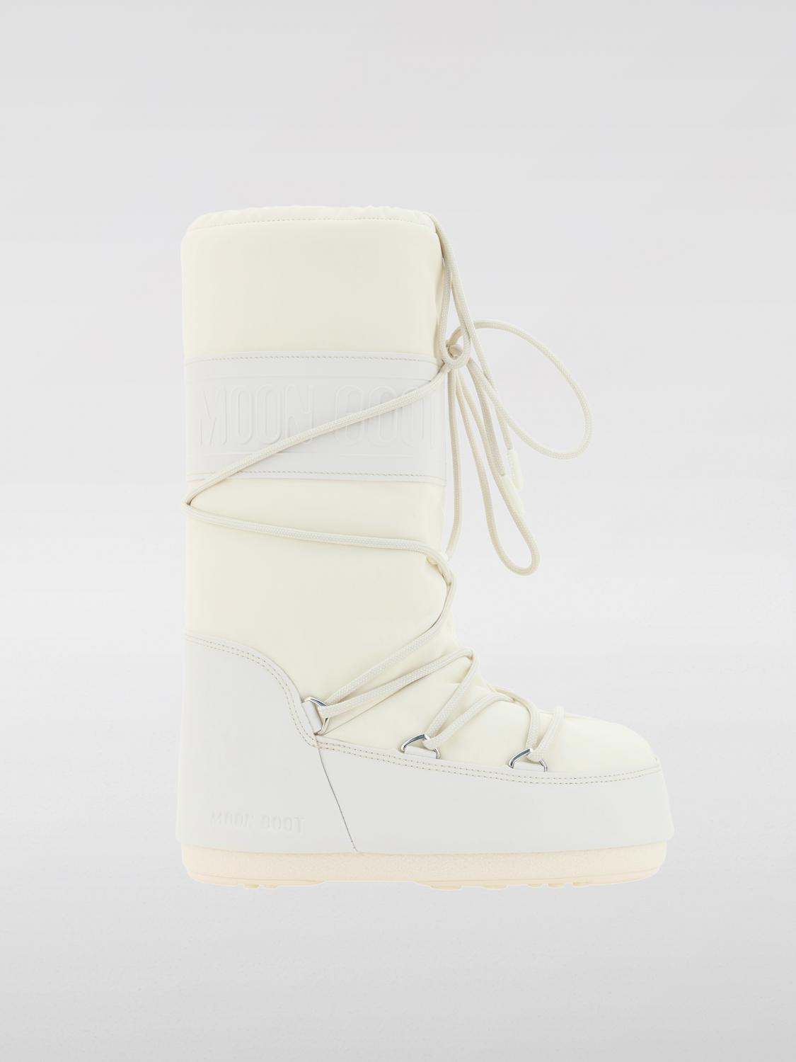 Moon Boot Women's Comfortable And Stylish Flat Shoes In Yellow Cream