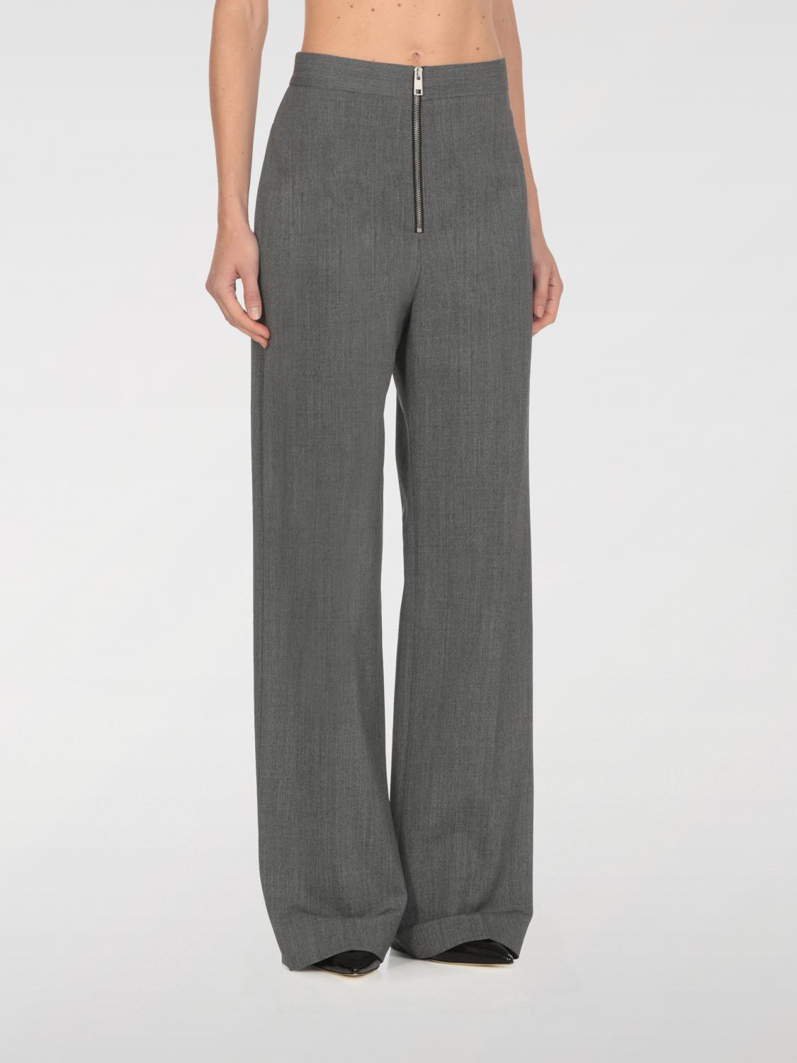 Msgm Pants  Woman Color Grey In Grau