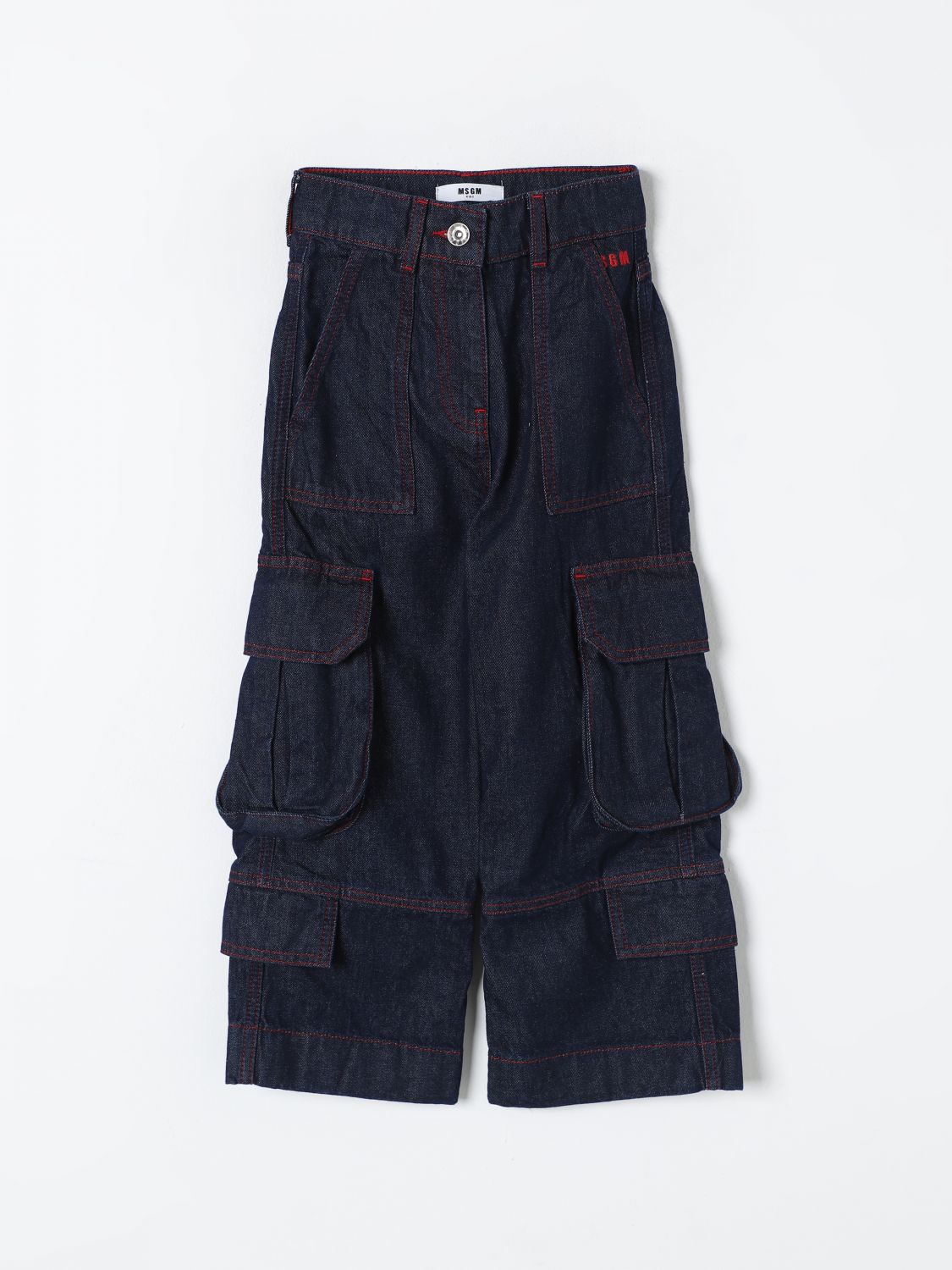 Shop Msgm Jeans  Kids Kids Color Blue In Blau