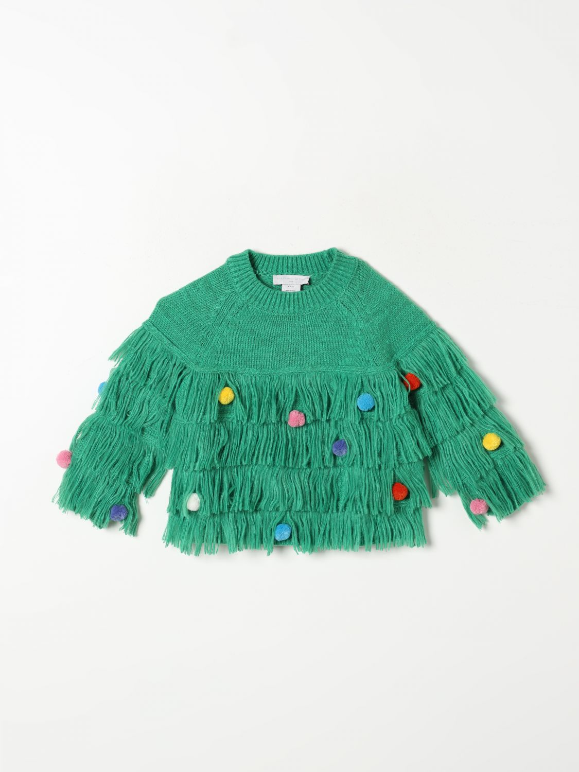 Shop Stella Mccartney Sweater  Kids Kids Color Green In Grün