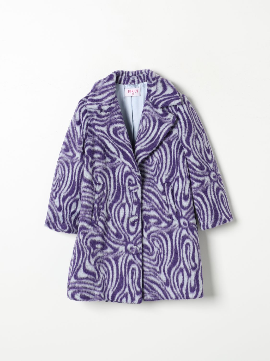 Pucci Coat  Kids Colour Violet In Purple