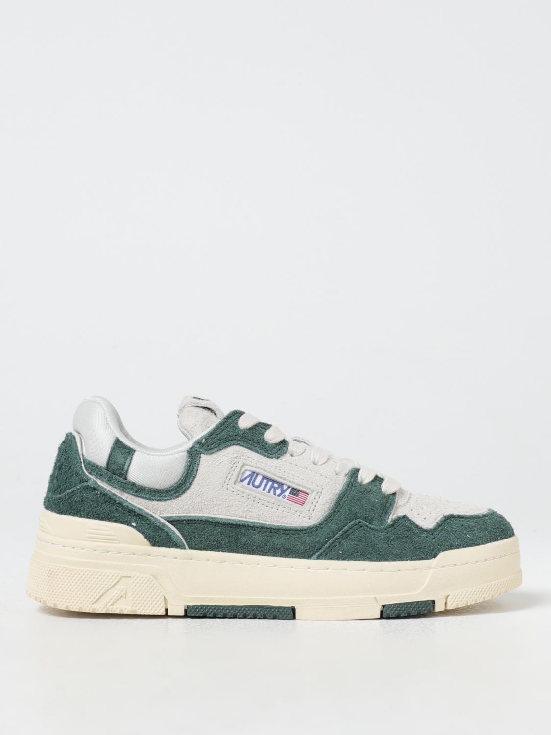 Shop Autry Sneakers  Woman Color Green In Grün