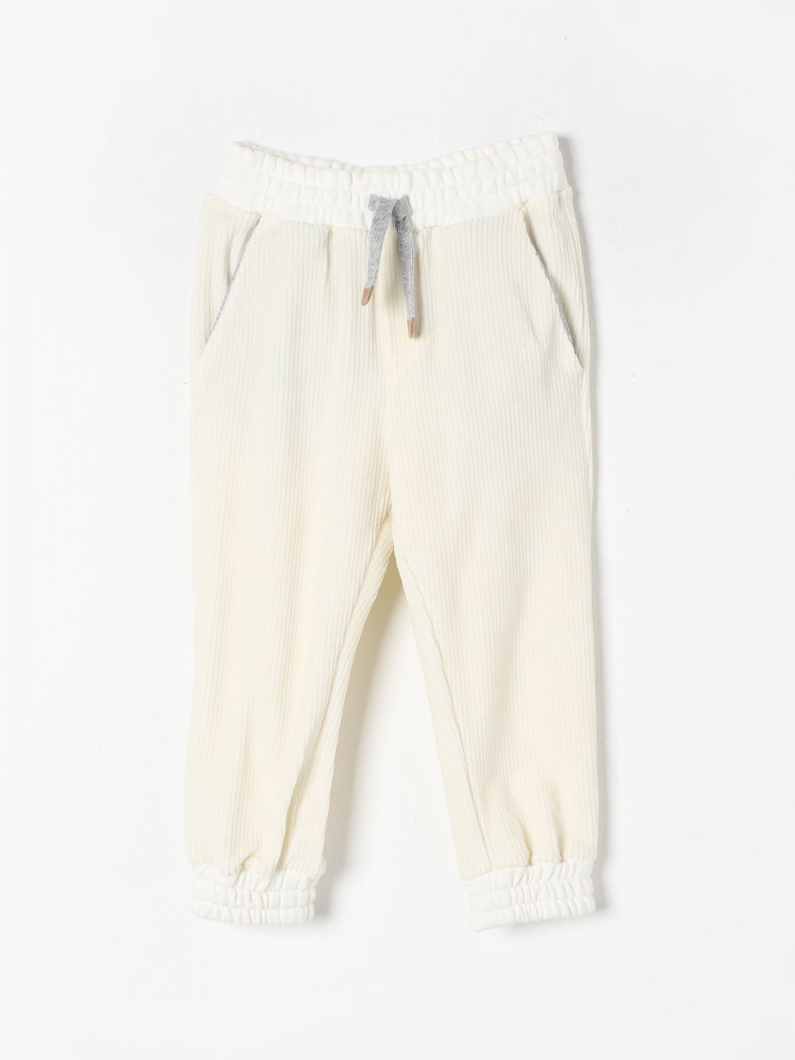 Eleventy Pants  Kids Color Yellow Cream In White