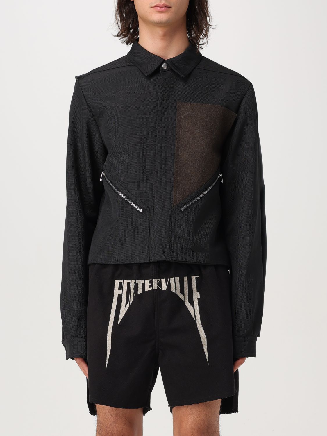 Shop Rick Owens Jacket  Men Color Black In Schwarz