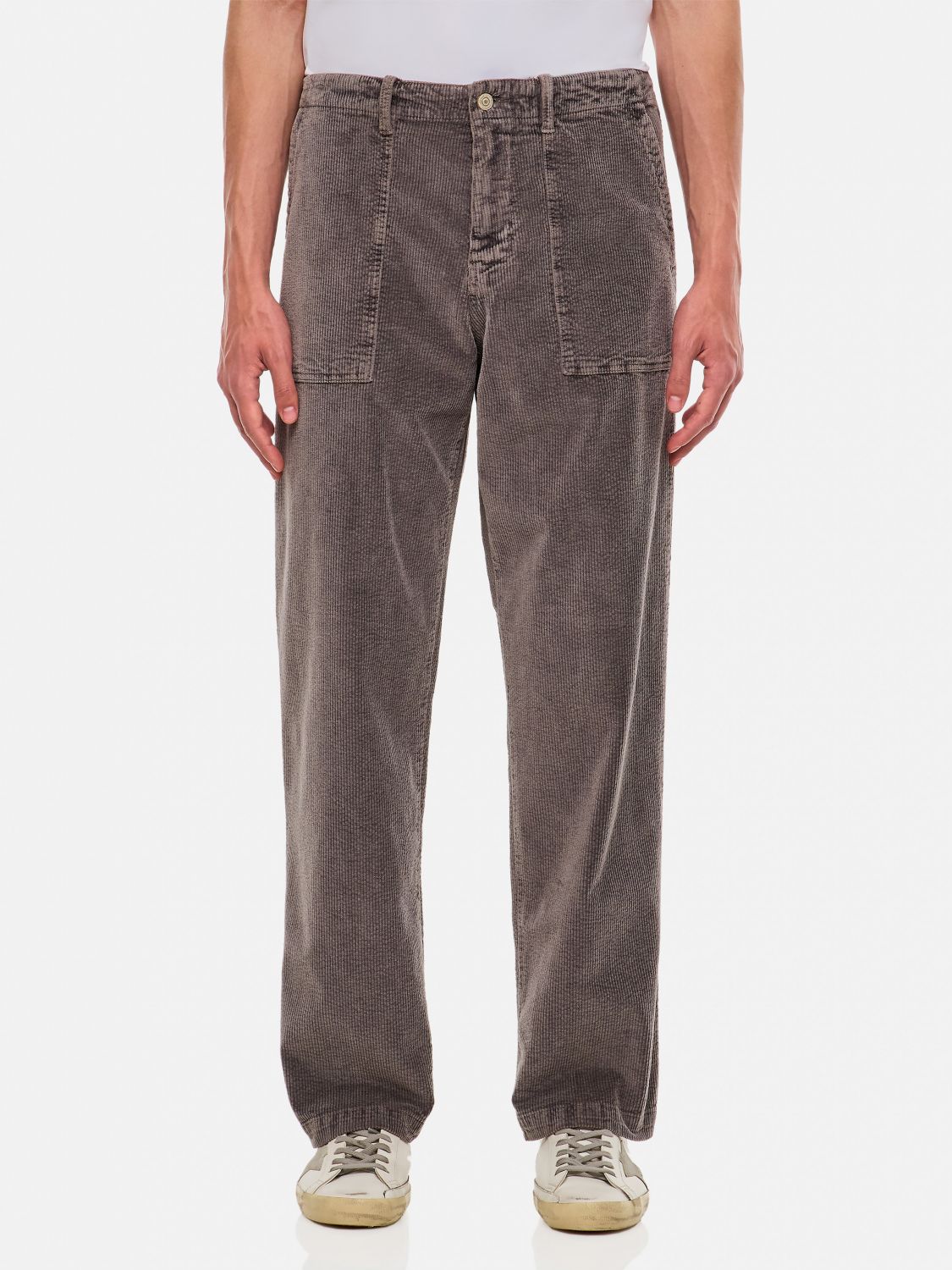 Shop Paul Smith Pants  Men Color Grey In Grau