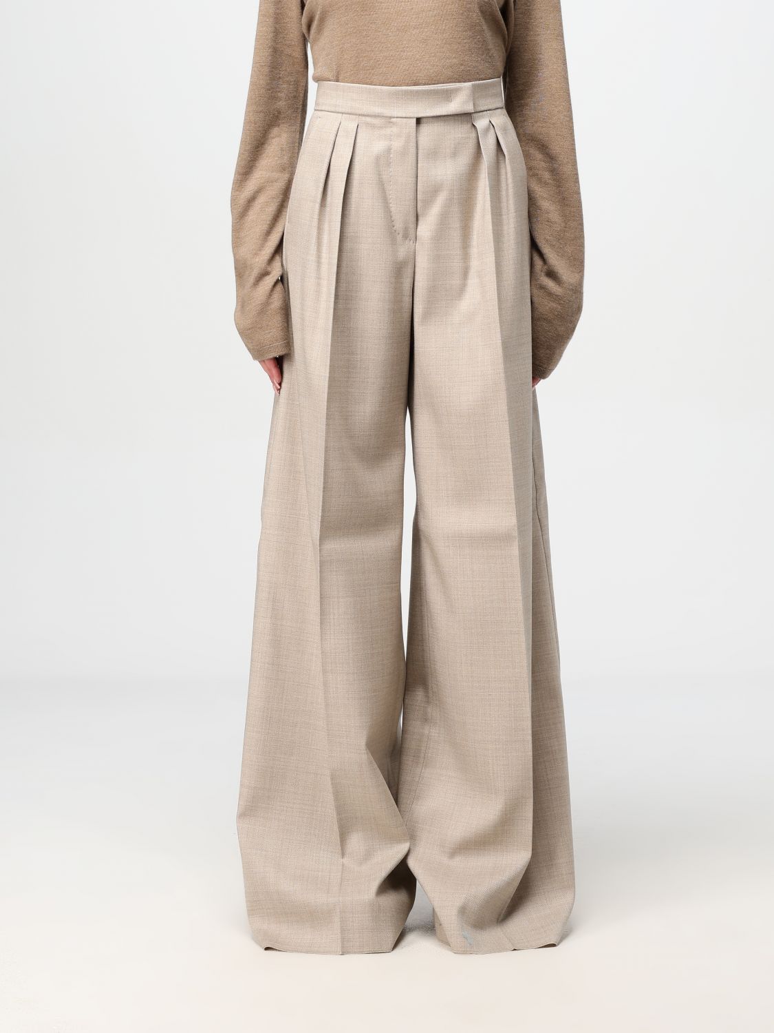 MAX MARA PANTS MAX MARA WOMAN COLOR BEIGE G09963022