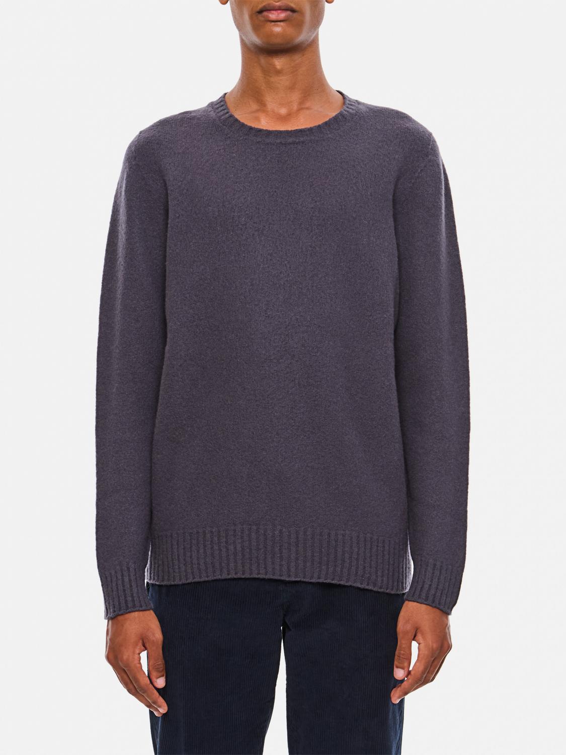 Drumohr Wool Crew-neck Sweater In Grau 1