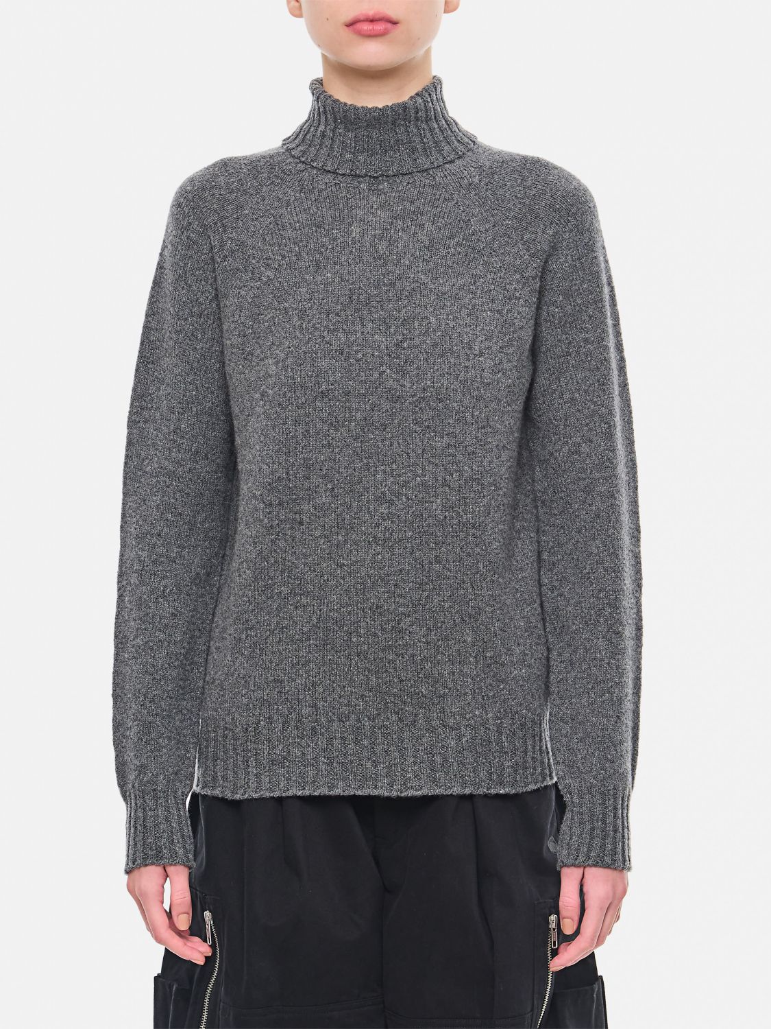 Shop Drumohr Sweater  Woman Color Grey In Grau