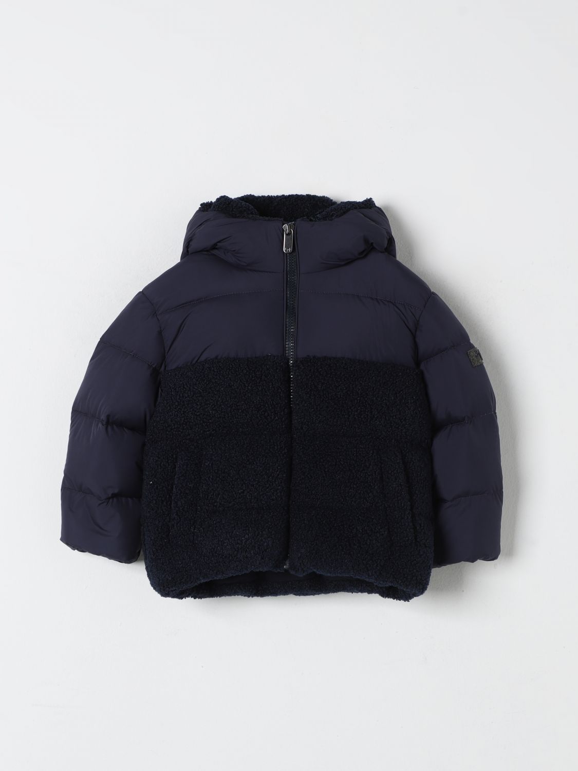 Shop Il Gufo Coats  Kids Color Blue In Blau