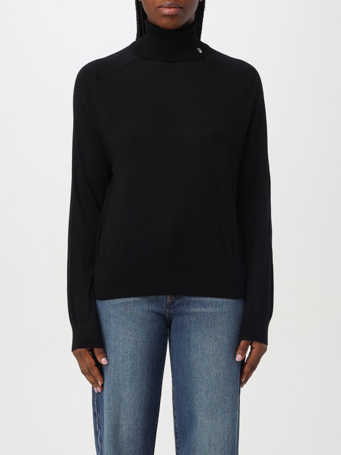 Shop Liu •jo Sweater Liu Jo Woman Color Black In Schwarz