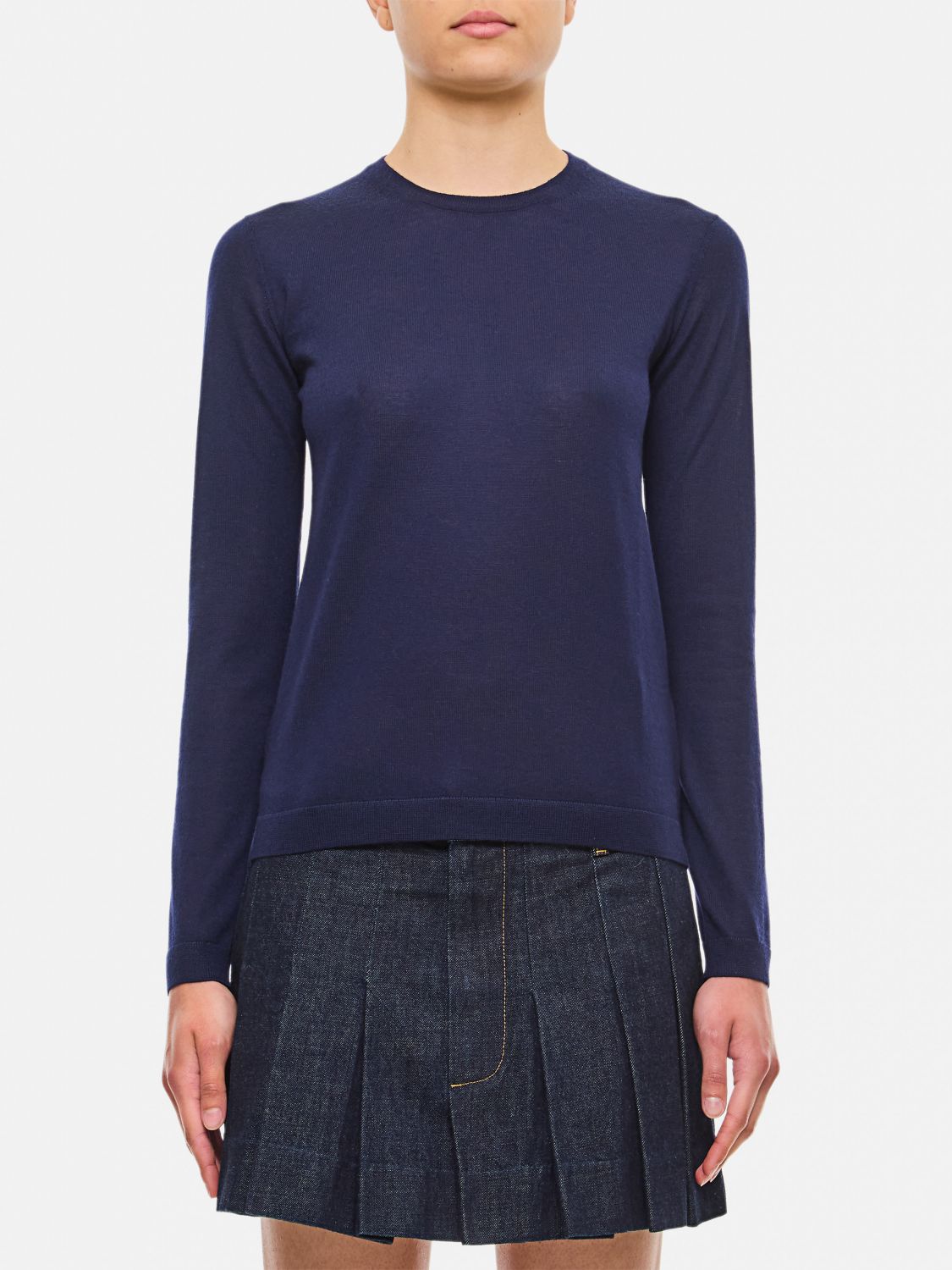 Shop Ralph Lauren Sweater  Woman Color Blue In Blau