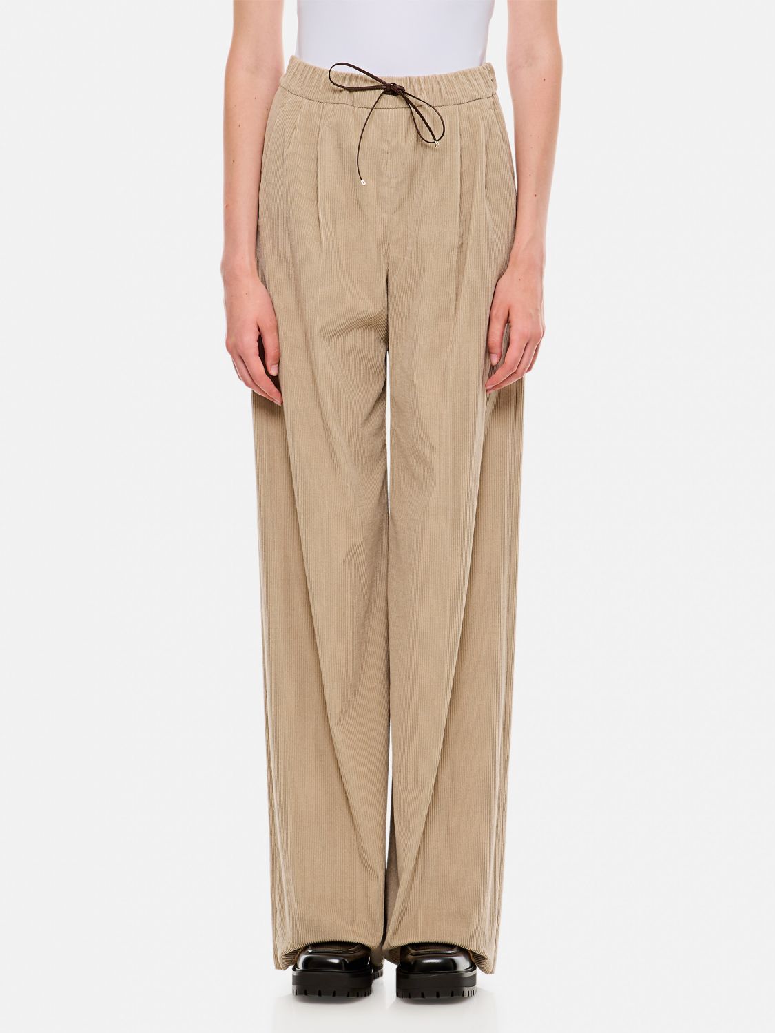 Shop Max Mara Pants  Woman Color Beige