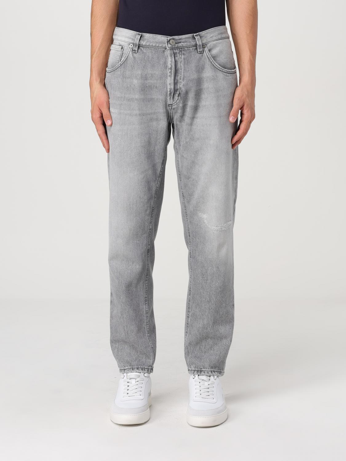 Shop Dondup Jeans  Men Color Grey In Grau