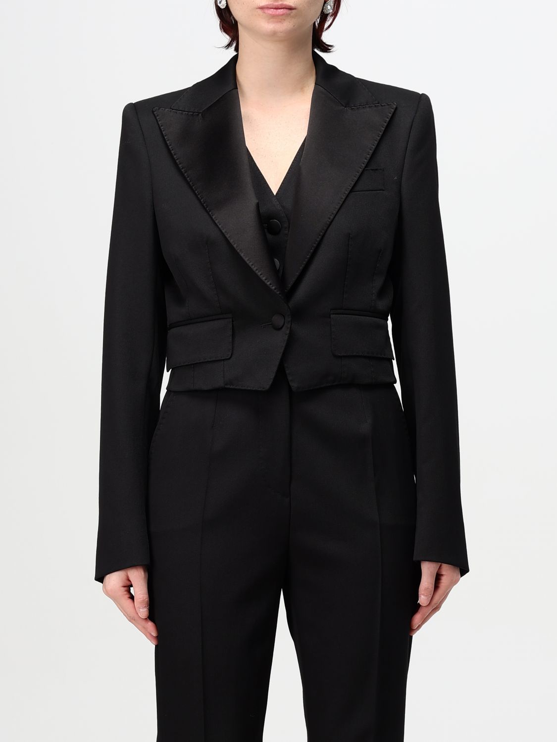 Dolce & Gabbana Blazer  Woman Color Black In 黑色