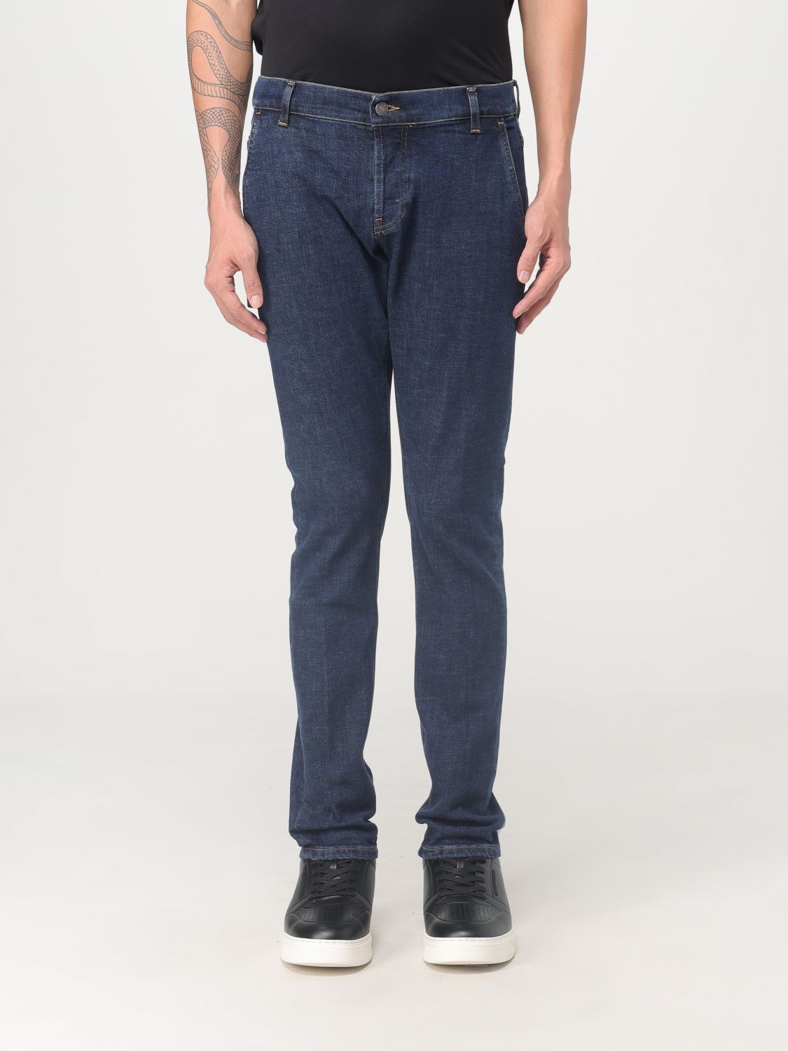 Shop Dondup Jeans  Men Color Denim