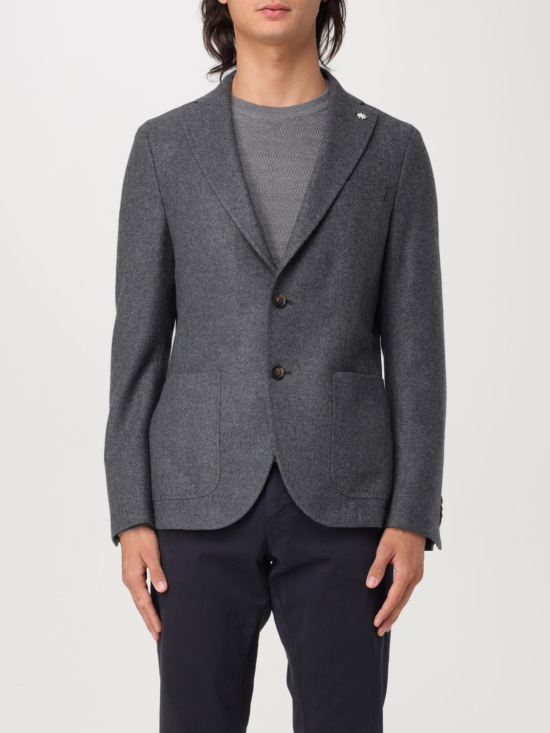 Shop Manuel Ritz Blazer  Men Color Grey In Grau