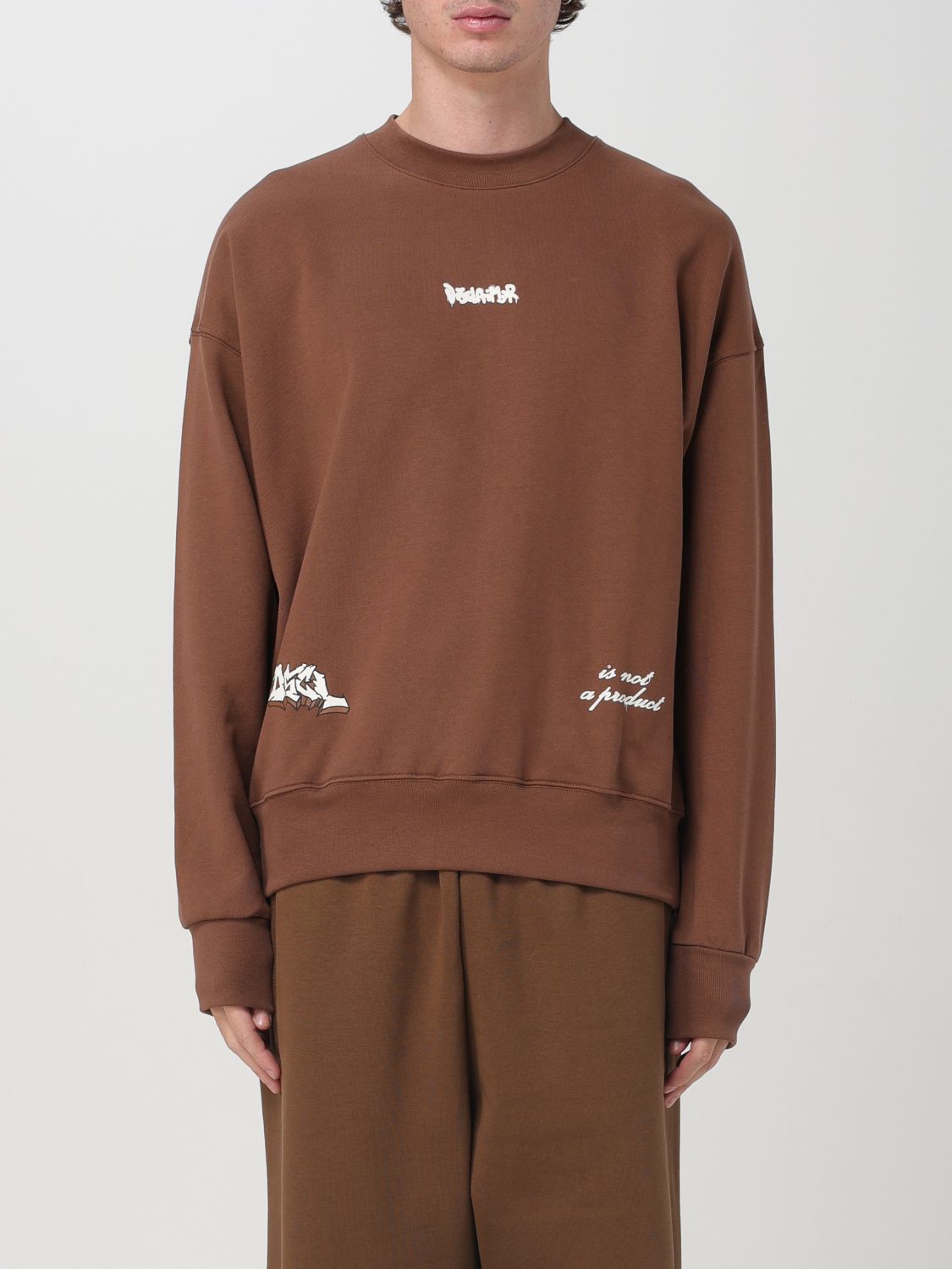 Shop Disclaimer Sweater  Men Color Brown In Braun