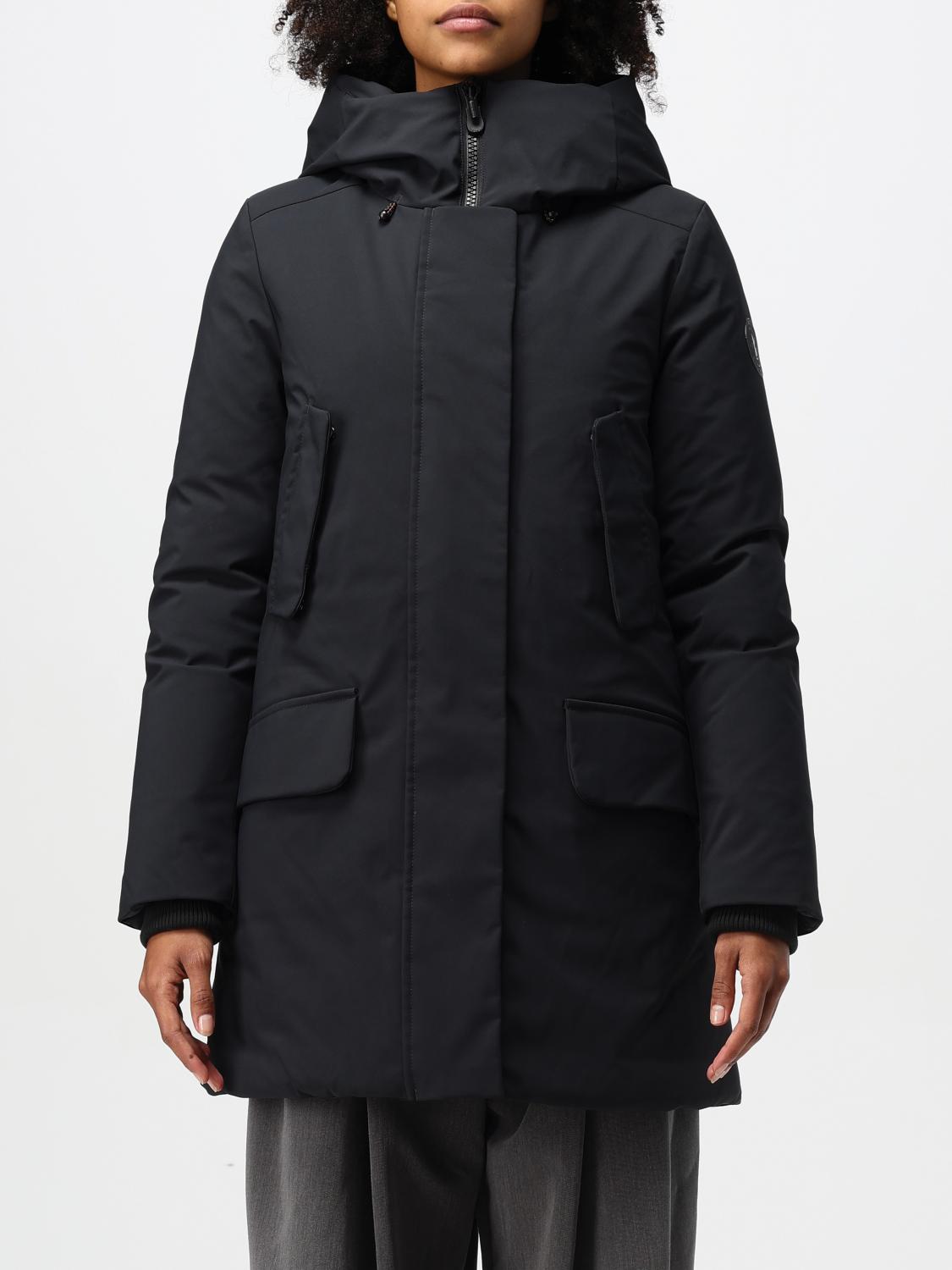 Save The Duck Coat Woman Color Black In Schwarz