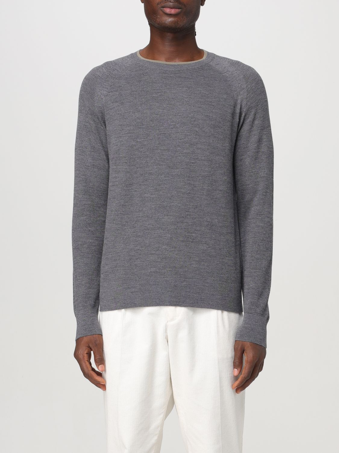 Shop Paolo Pecora Sweater  Men Color Grey In Grau