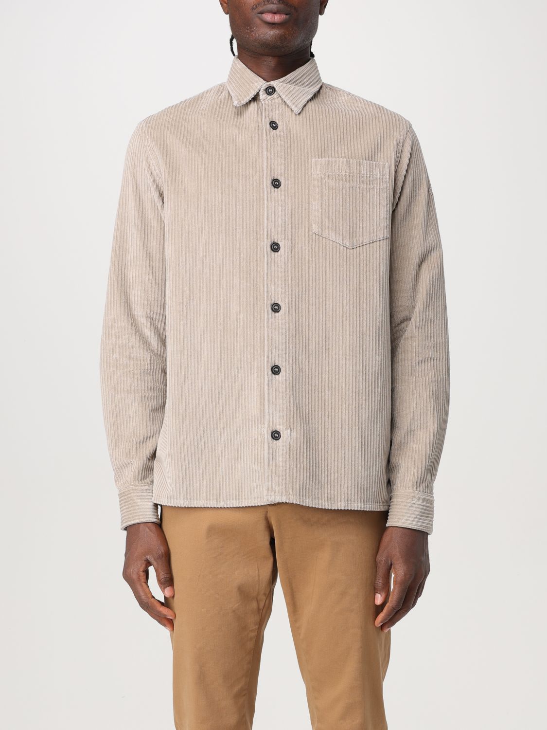 Shop Paul & Shark Shirt  Men Color Beige