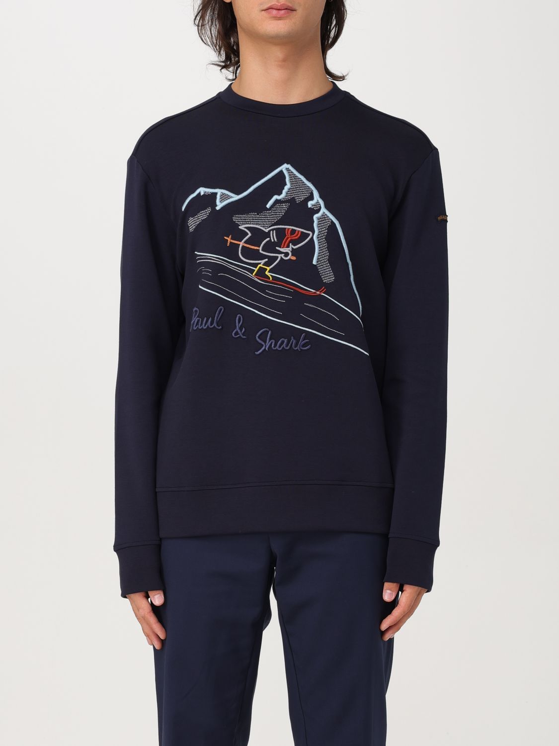 Shop Paul & Shark Sweatshirt  Men Color Blue In Blau