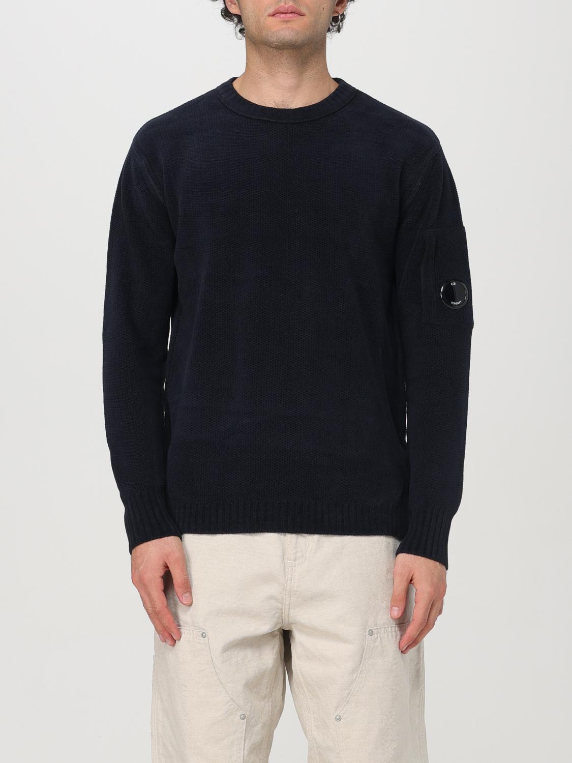 Shop C.p. Company Sweater  Men Color Blue In Blau