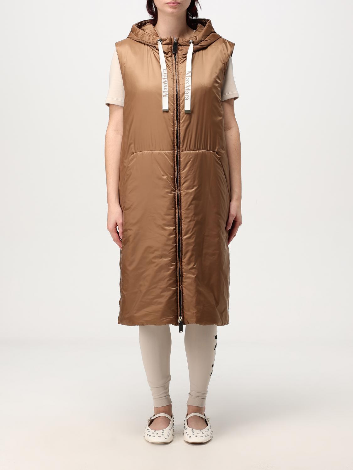 Max Mara The Cube Waistcoat Woman Color Brown In Braun