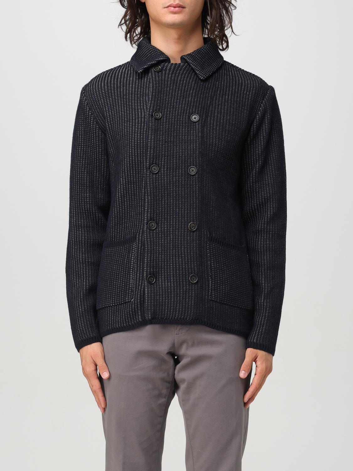 Shop Manuel Ritz Cardigan  Men Color Grey In Grau