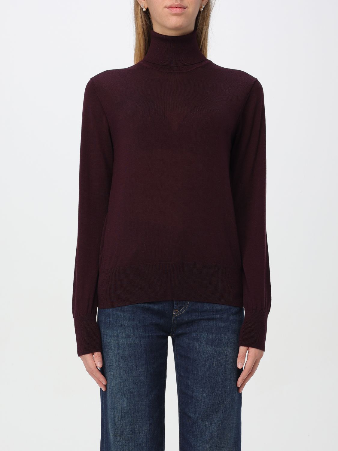 Shop Forte Forte Sweater  Woman Color Burgundy In Burgunderrot