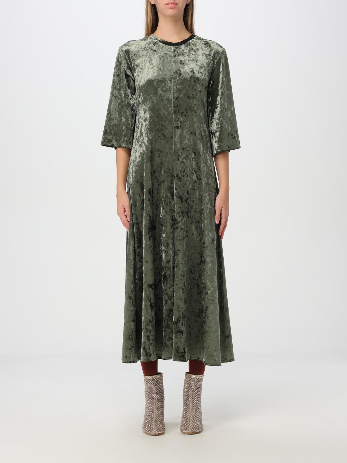 Shop Forte Forte Dress  Woman Color Green In Grün