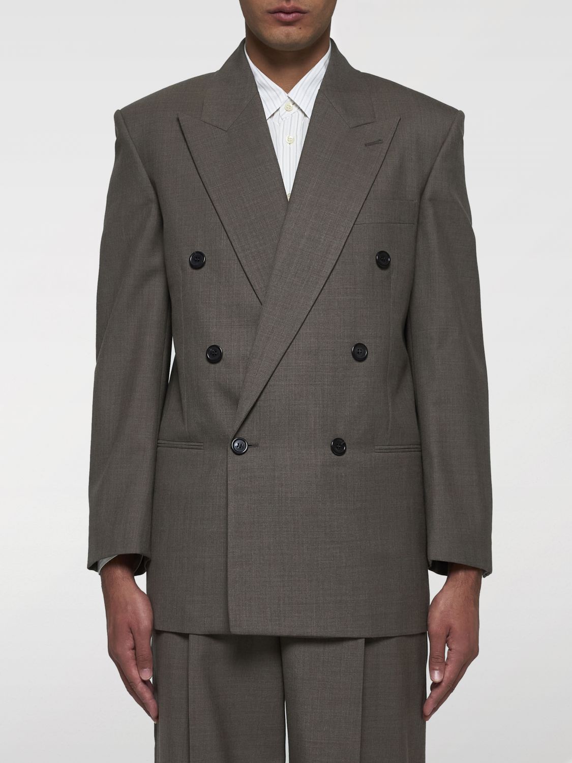 Saint Laurent Jacket  Men Color Grey In Gray