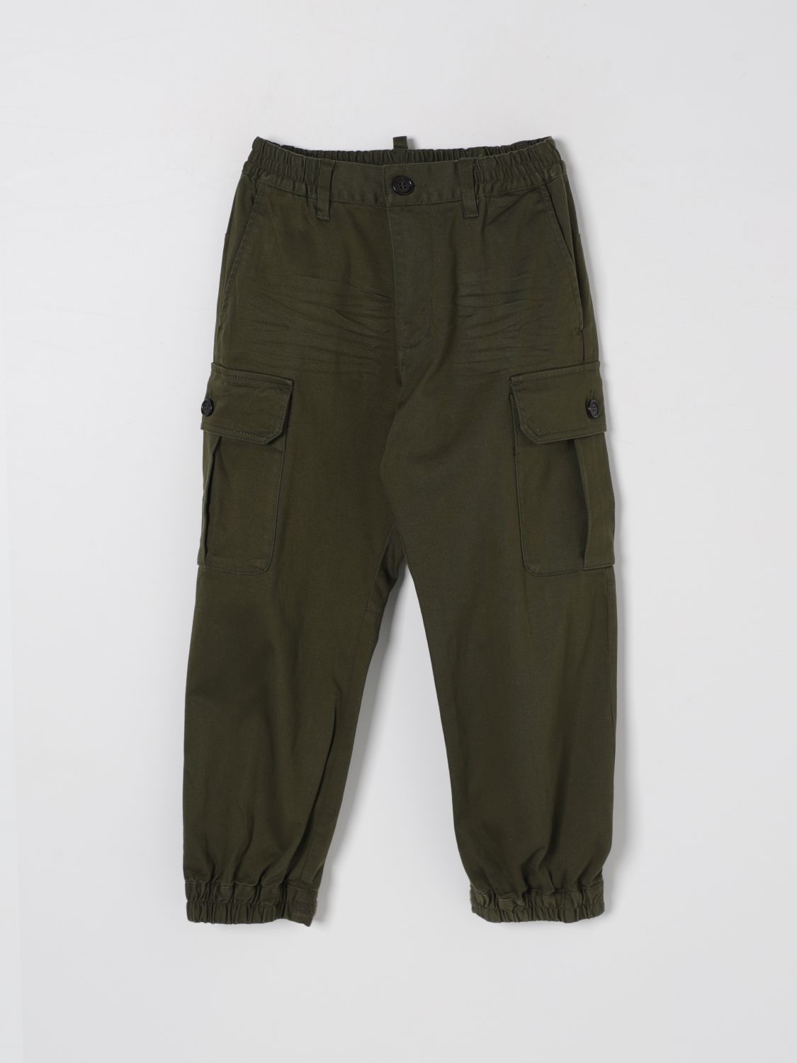 Shop Dsquared2 Pants  Kids Color Green In Grün