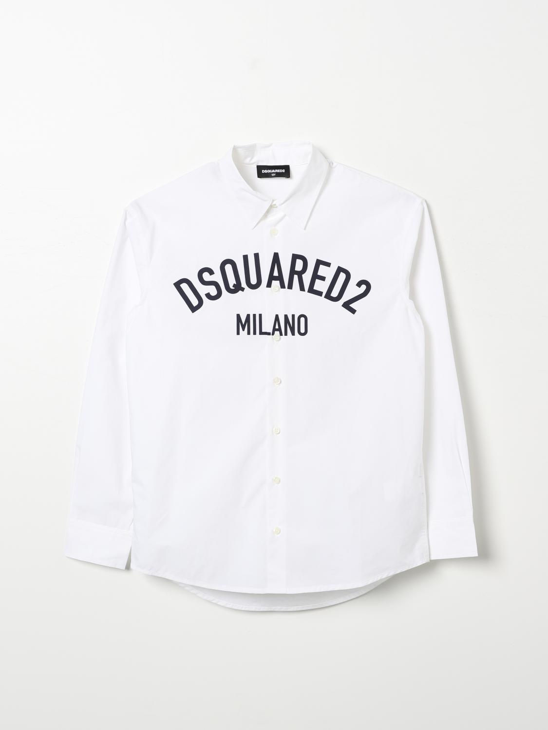 Shop Dsquared2 Shirt  Kids Color White In 白色