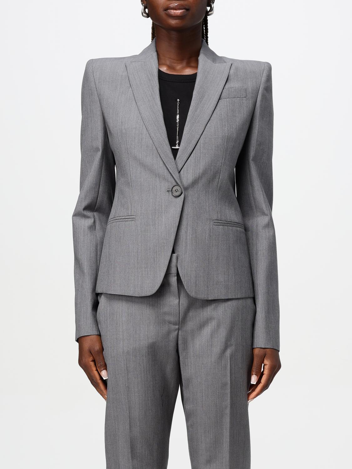 Alexander Mcqueen Coats & Jackets In Grau