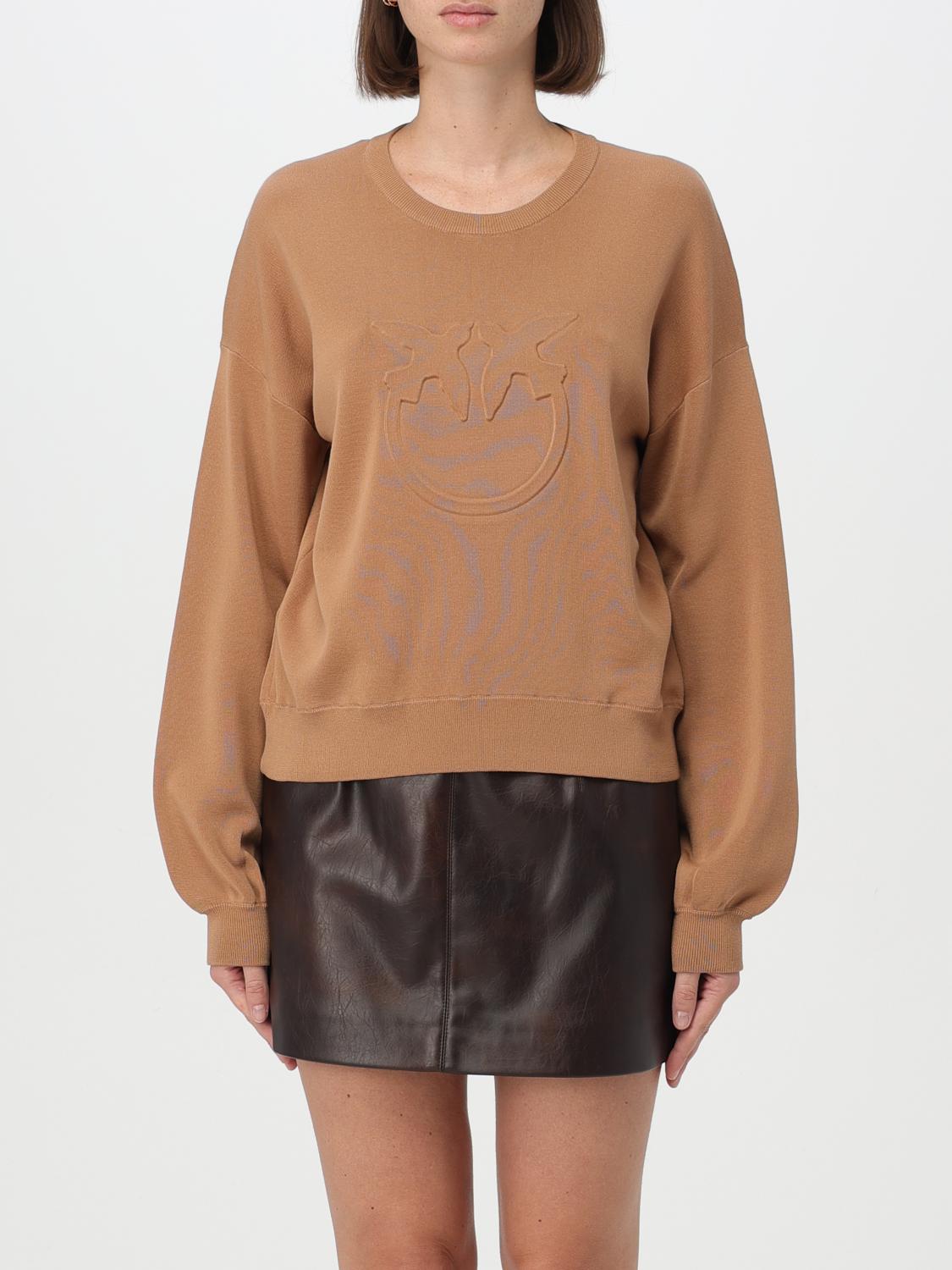 Pinko Sweater  Woman Color Brown In Braun