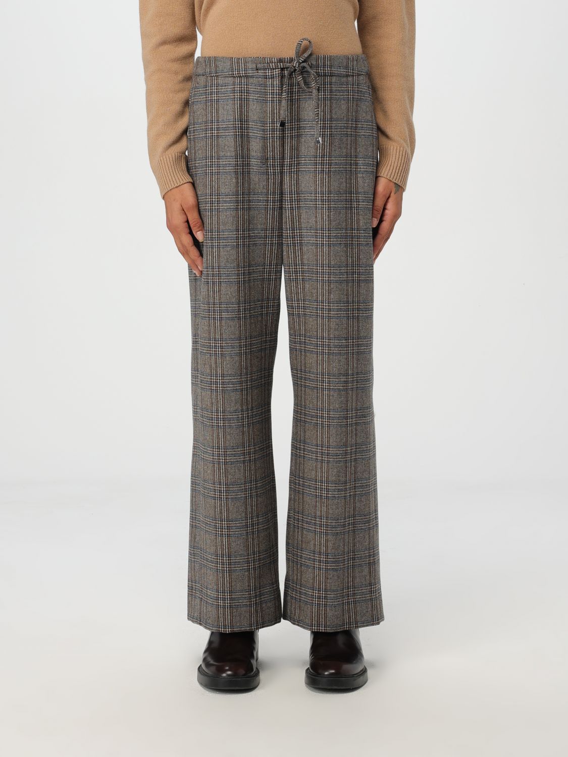 Shop 's Max Mara Pants  Woman Color Multicolor In Bunt