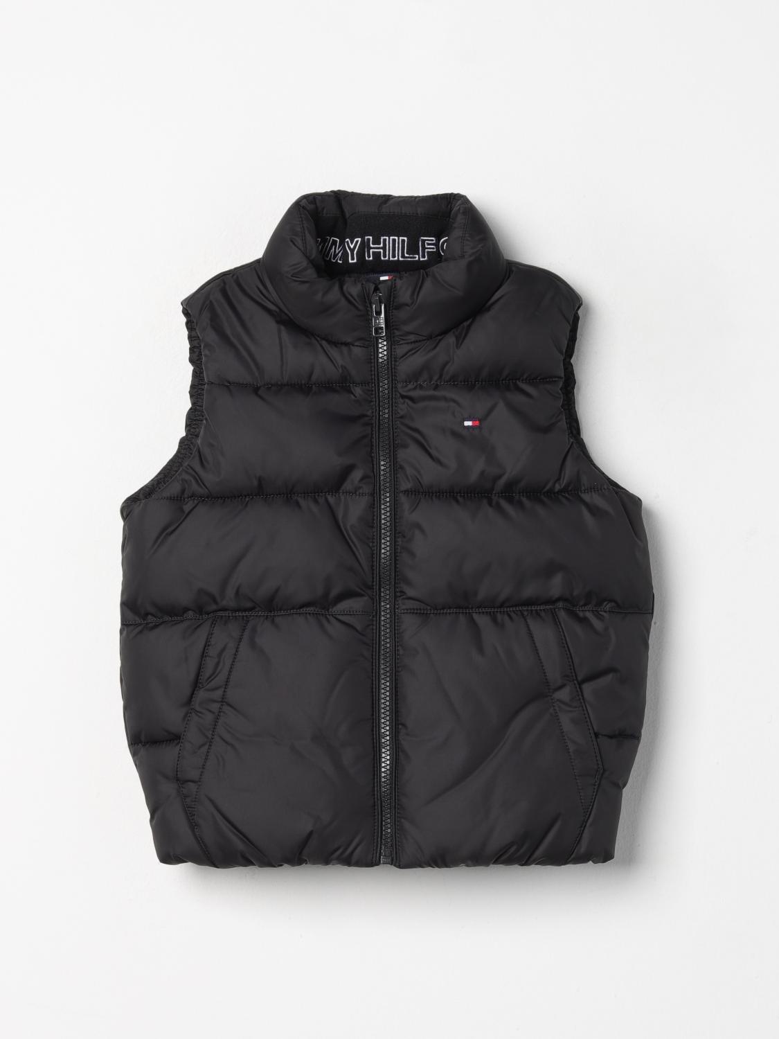Tommy Hilfiger Waistcoat Kids Color Black In Schwarz