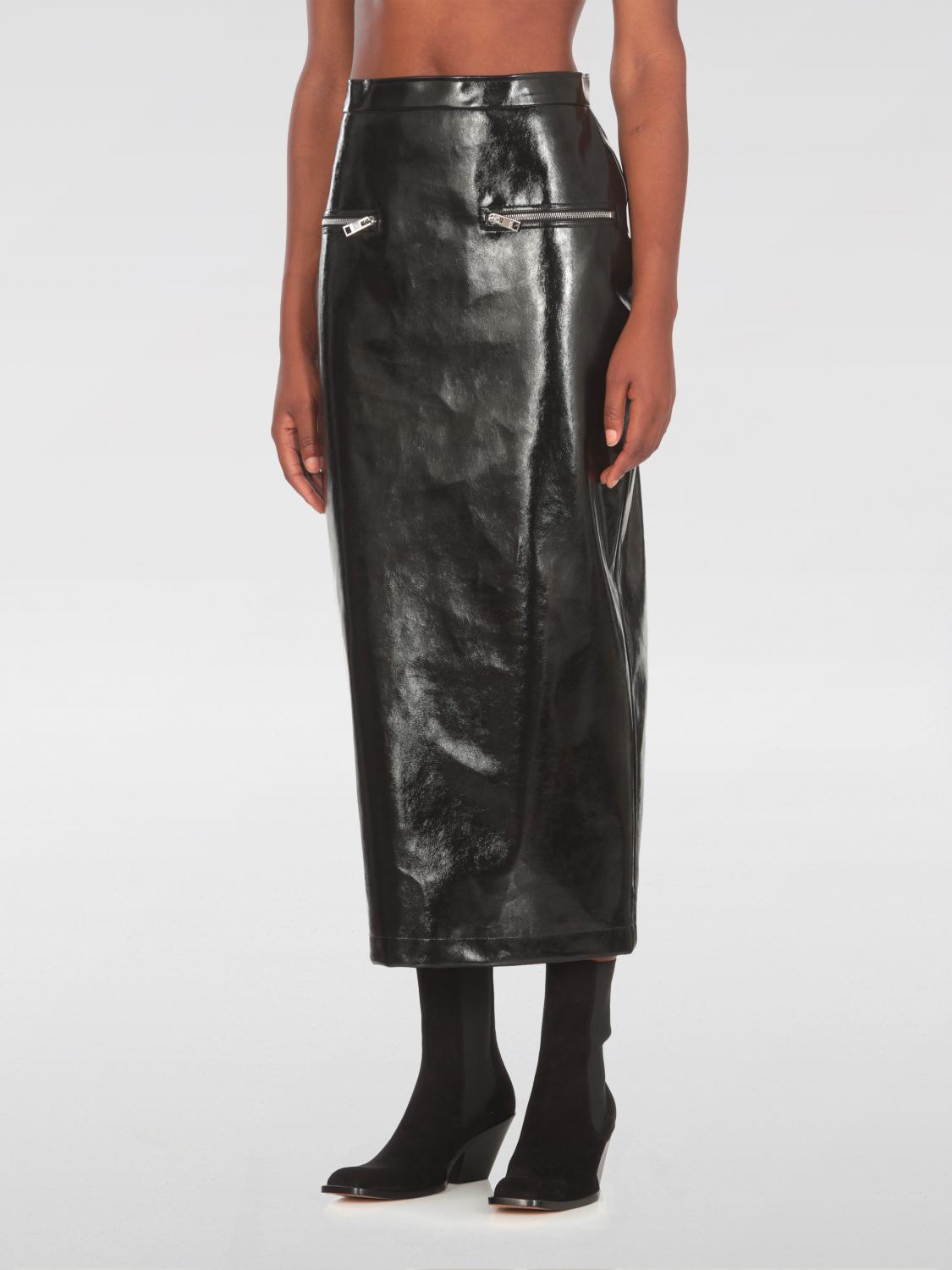Shop Msgm Skirt Woman Color Black In Schwarz