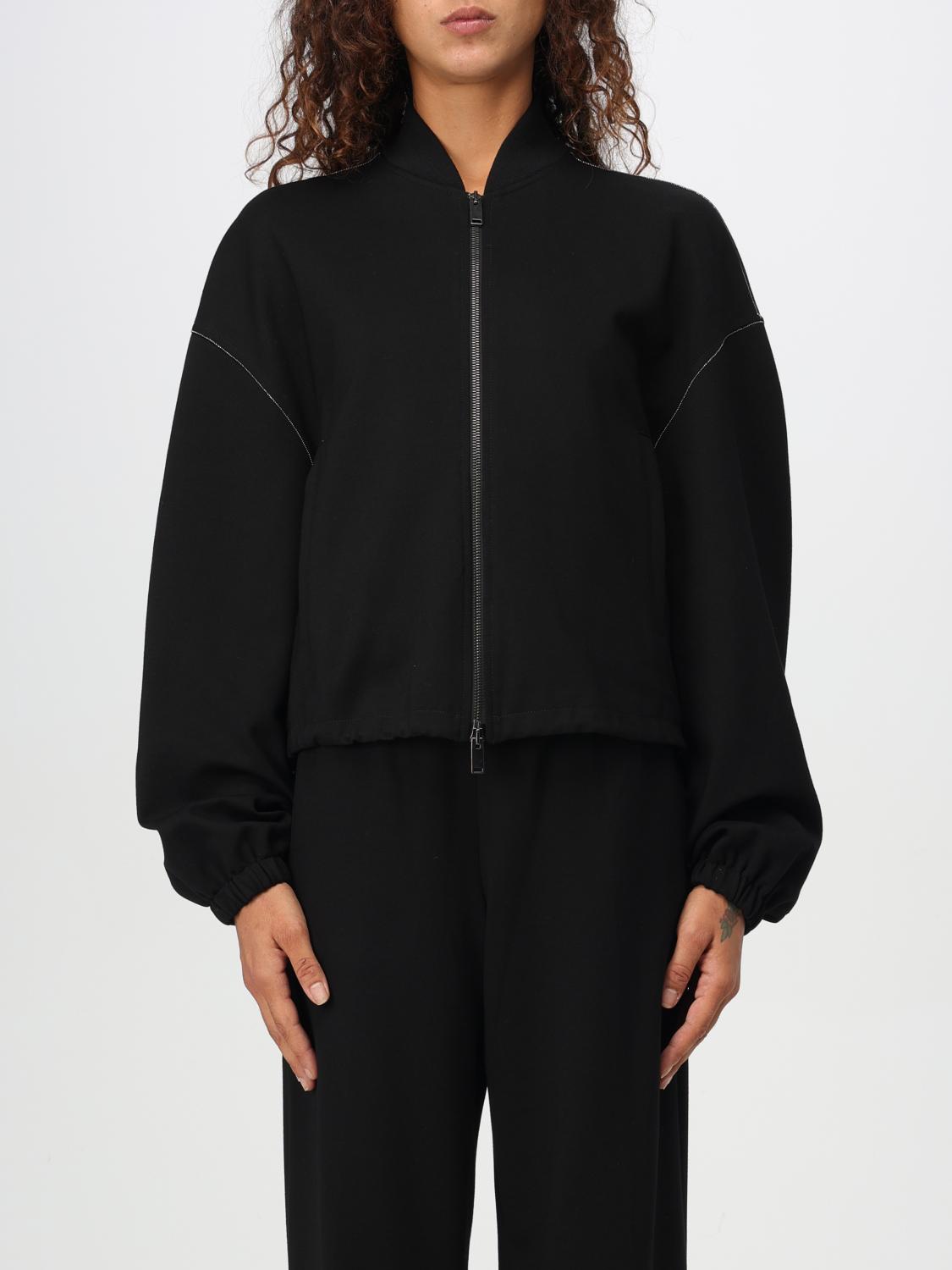 Fabiana Filippi Mantel  Damen Farbe Schwarz In Schwarz
