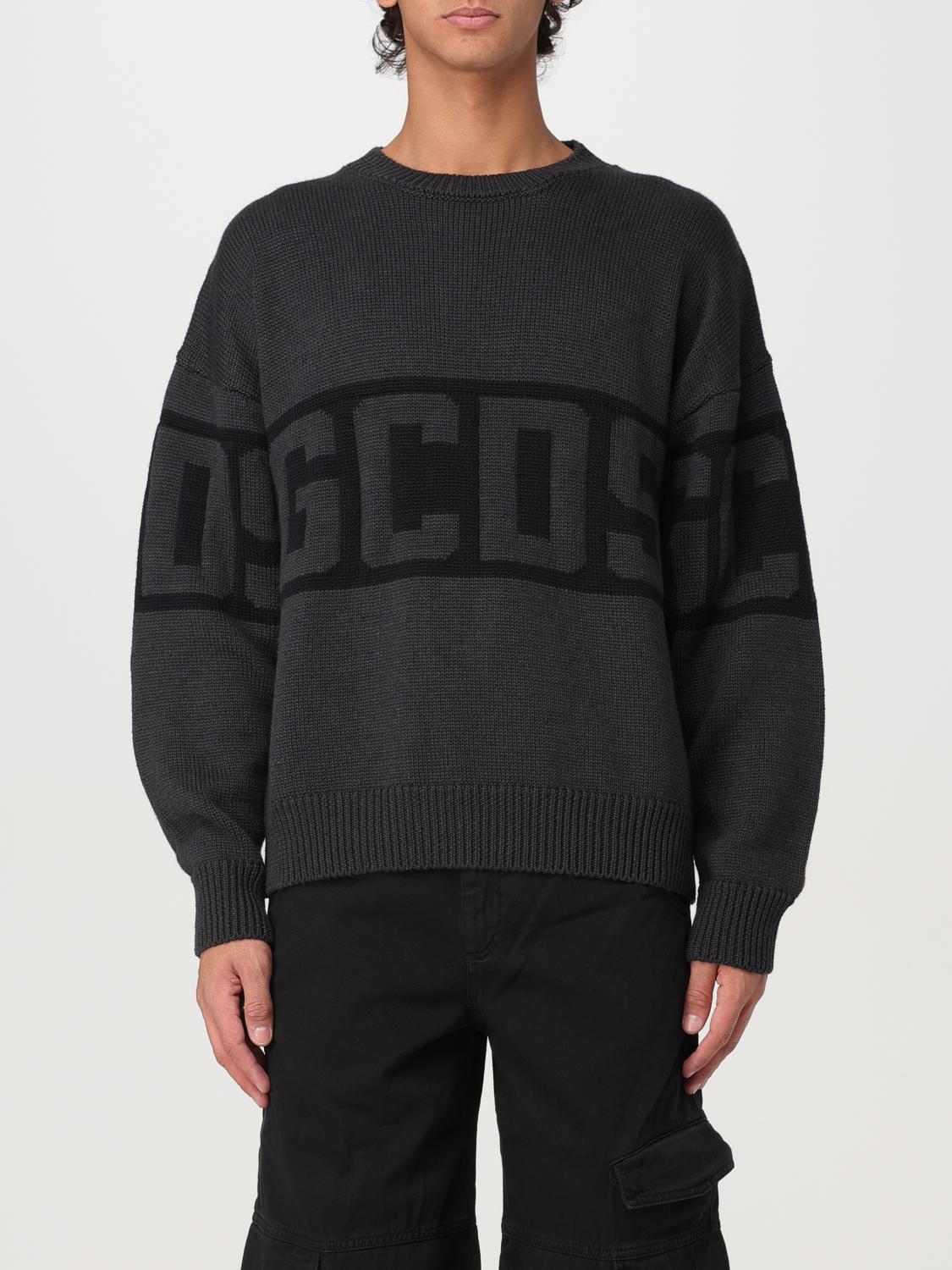 Shop Gcds Sweater  Men Color Charcoal