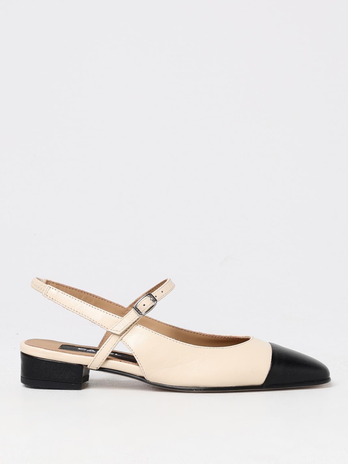 Carel Paris Leather Oceano Slingback Sandals 20 In Beige